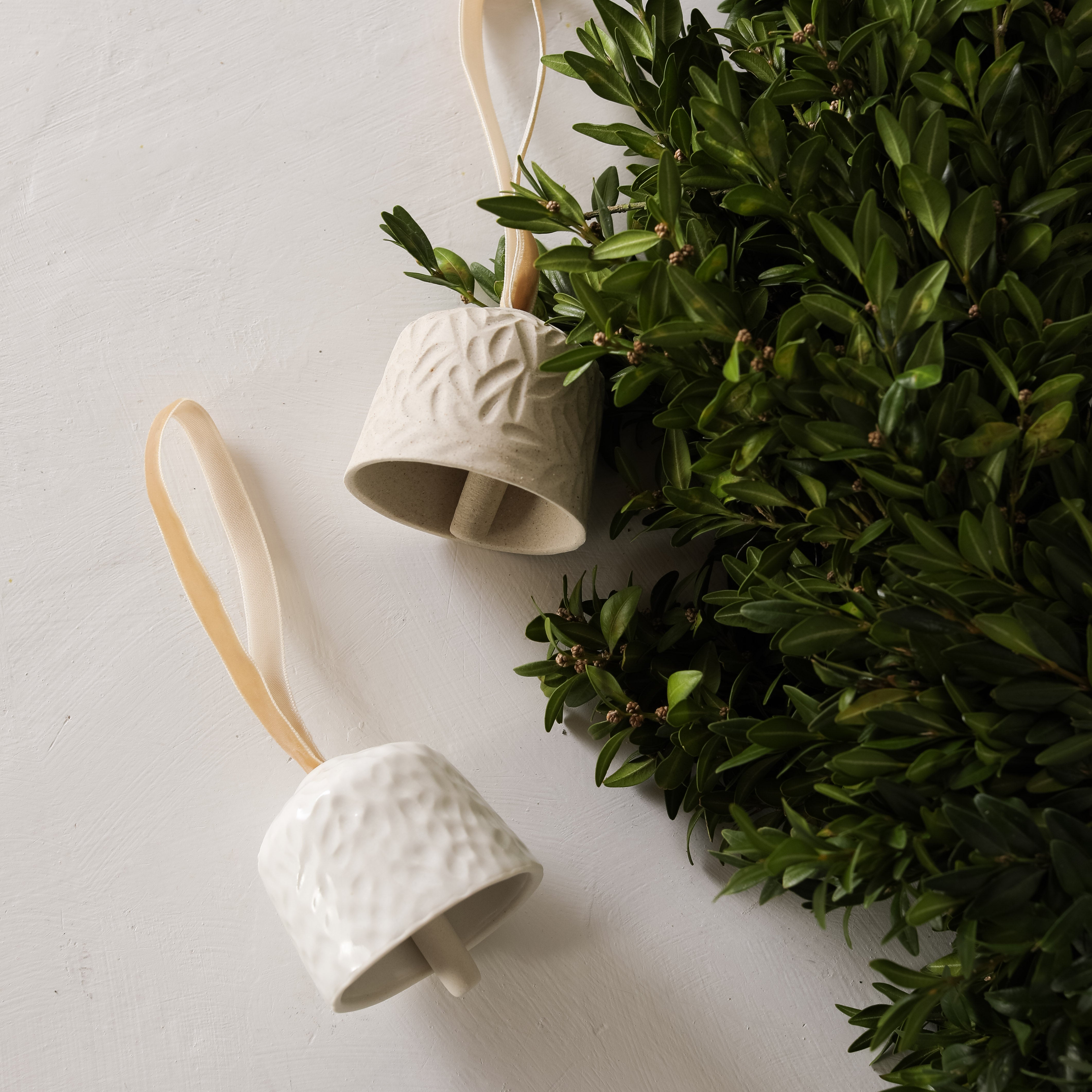 Boxwood Bell Ornaments No. 2 | Set of Two