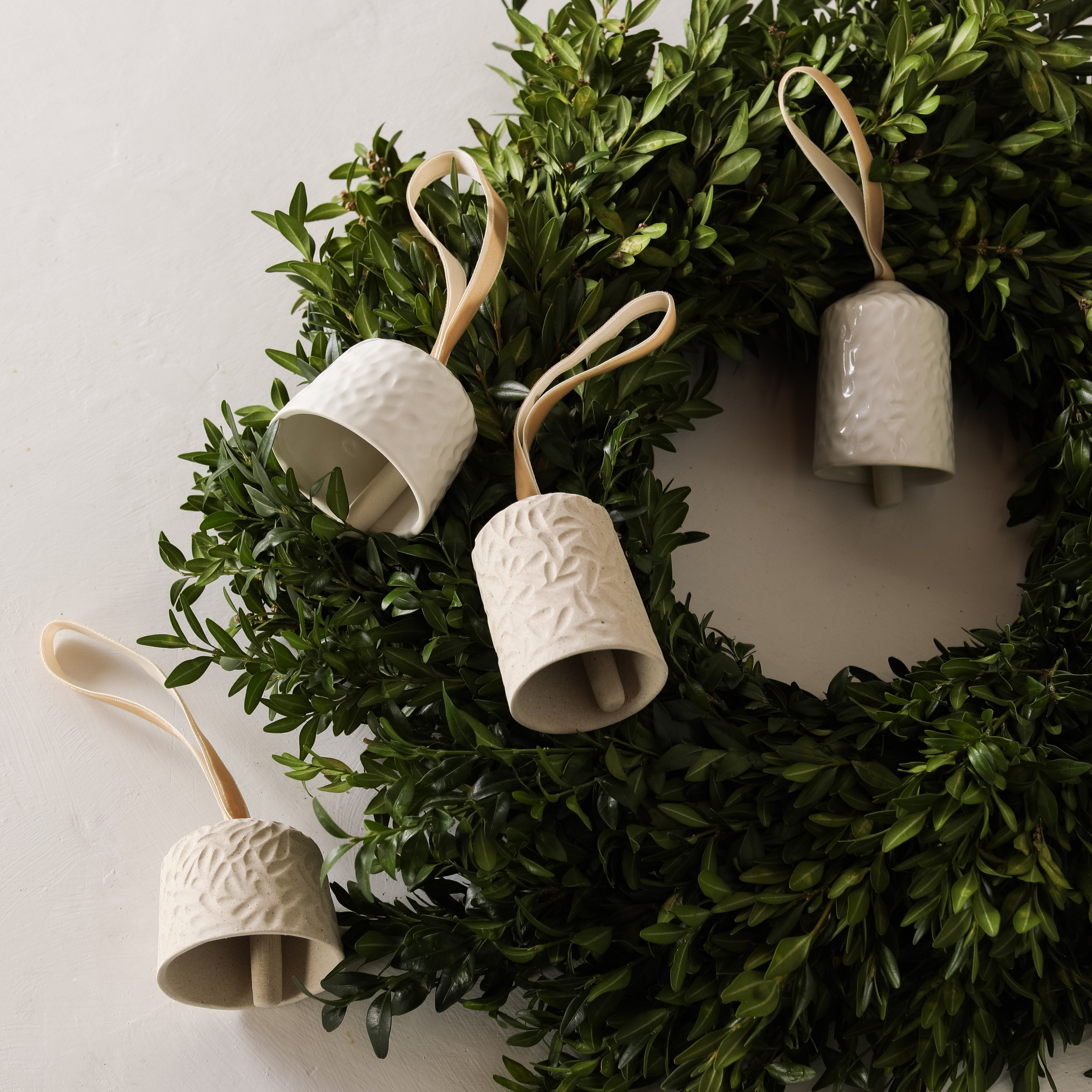 Boxwood Bell Ornaments No. 1 | Set of Two