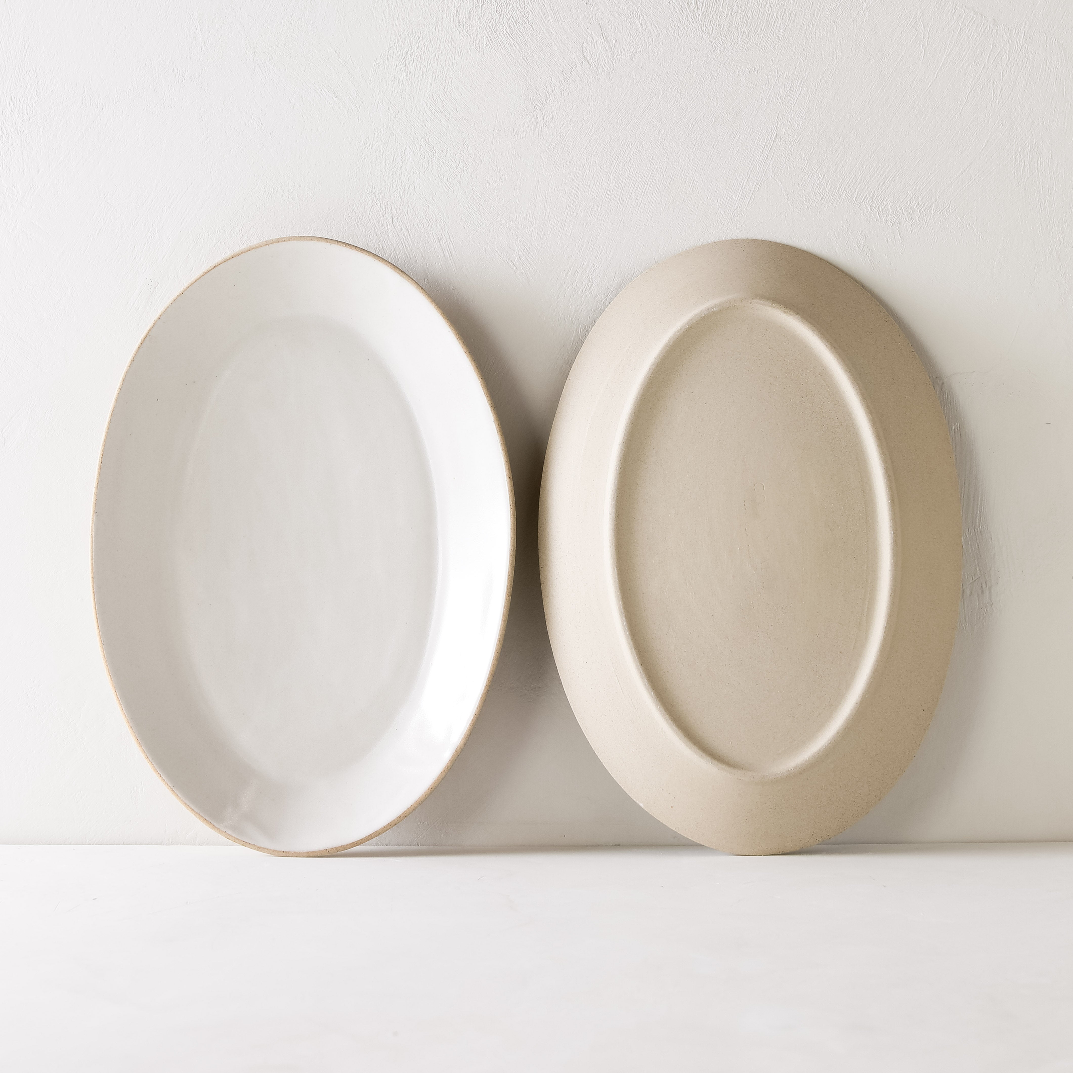 Oval Serving Platter | Raw Stoneware