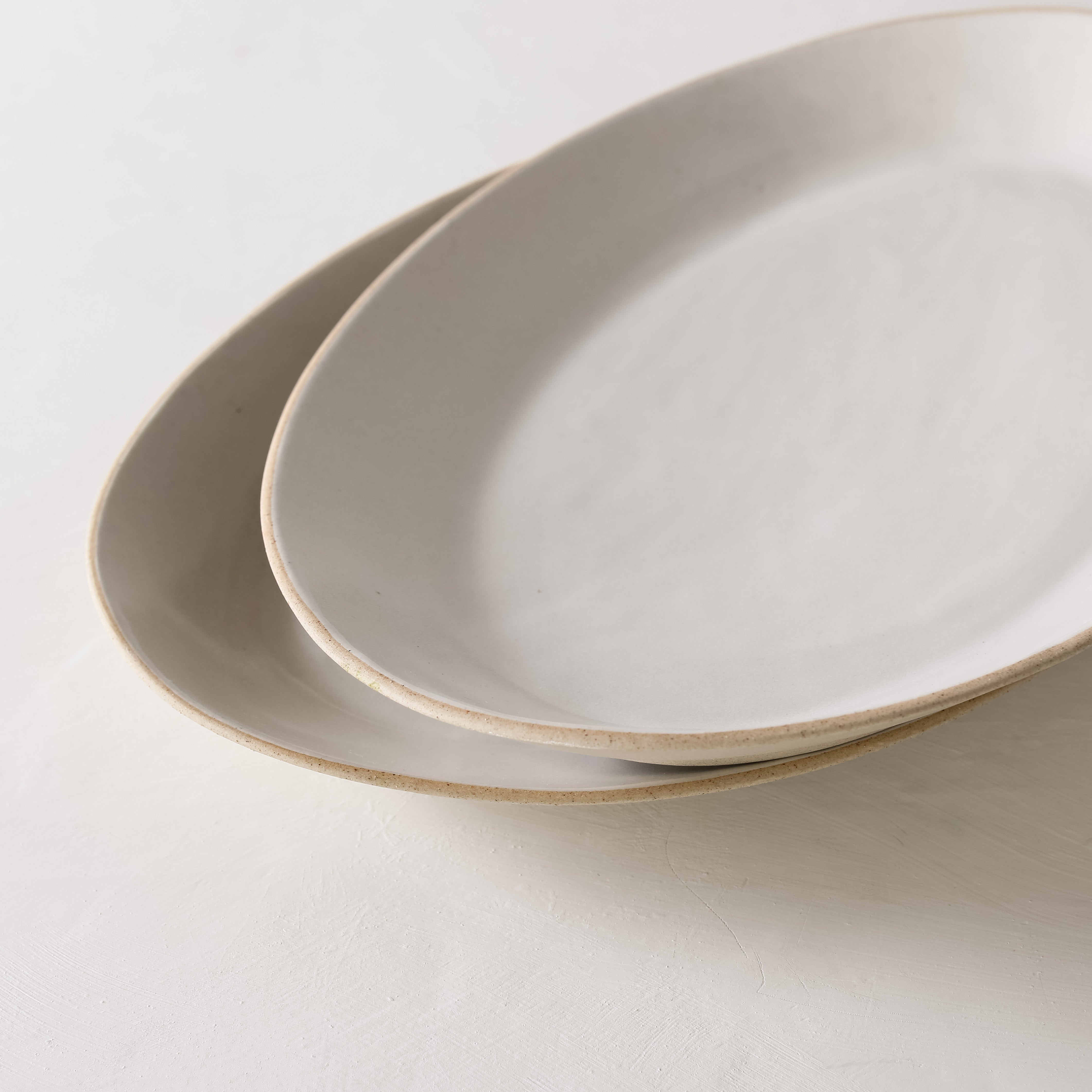 Oval Serving Platter | Raw Stoneware