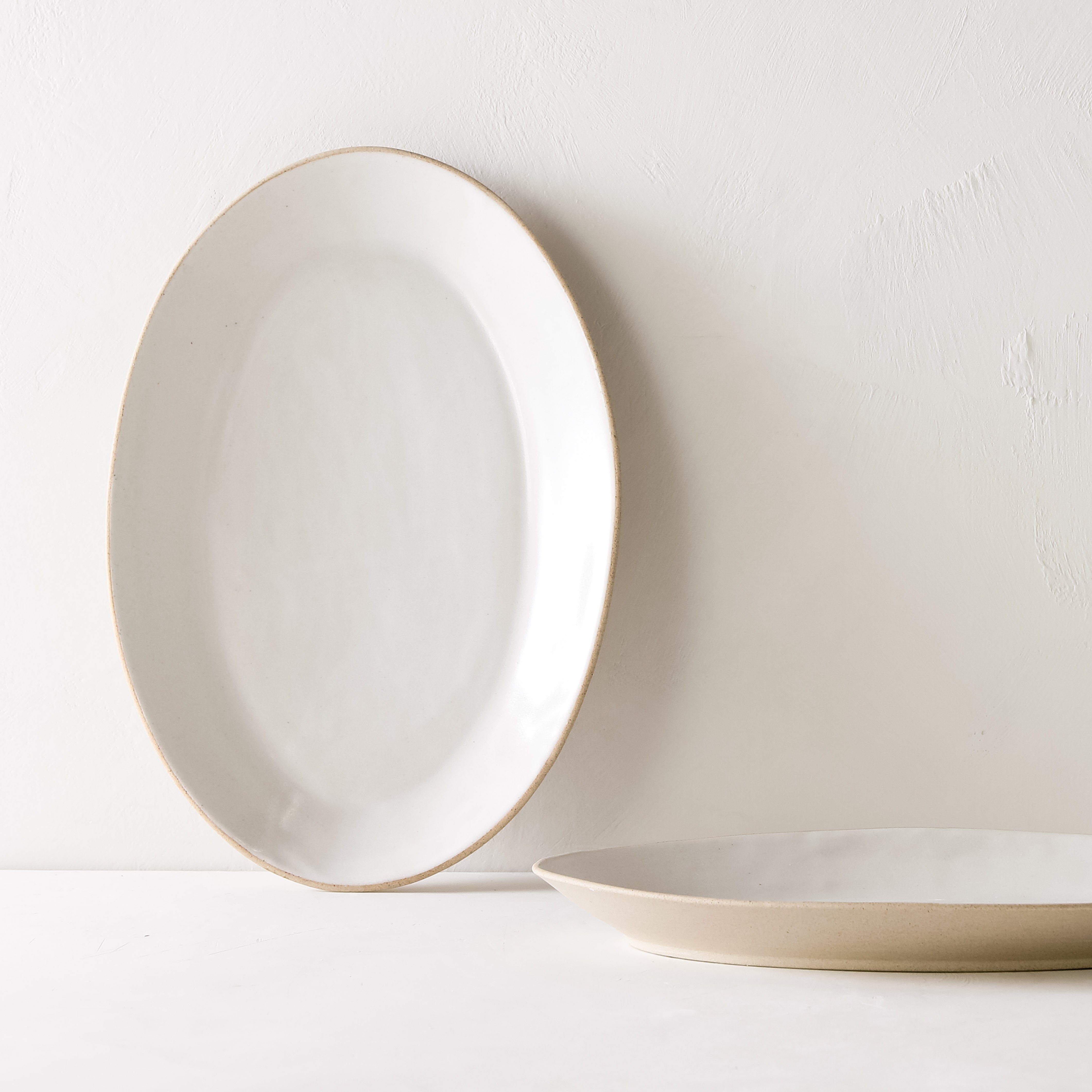 Oval Serving Platter | Raw Stoneware