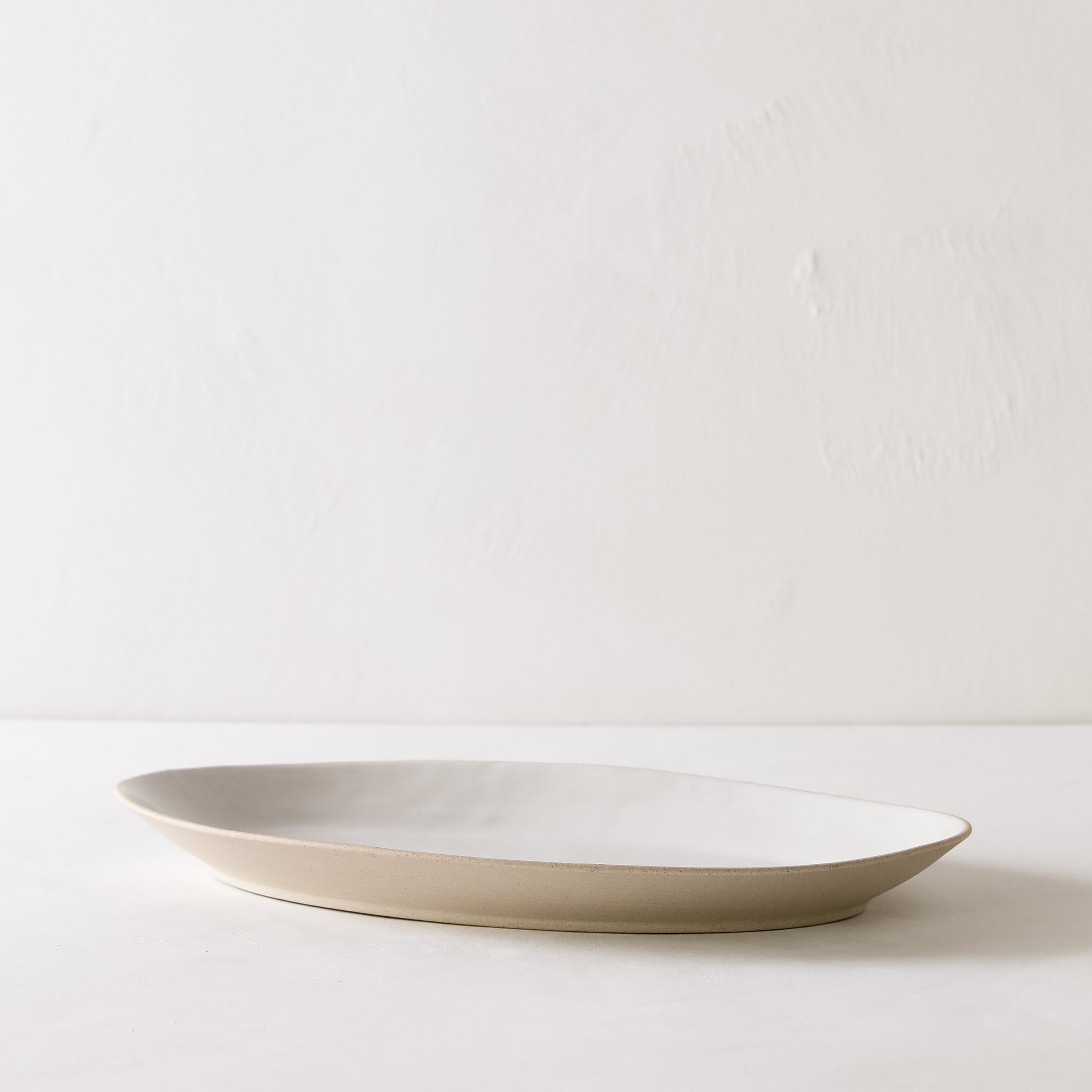 Oval Serving Platter | Raw Stoneware