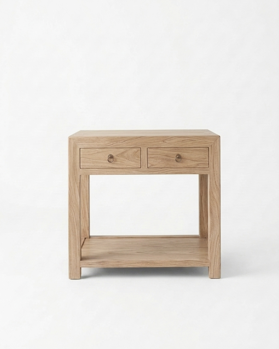 Mason Two Drawer Elm Console Table