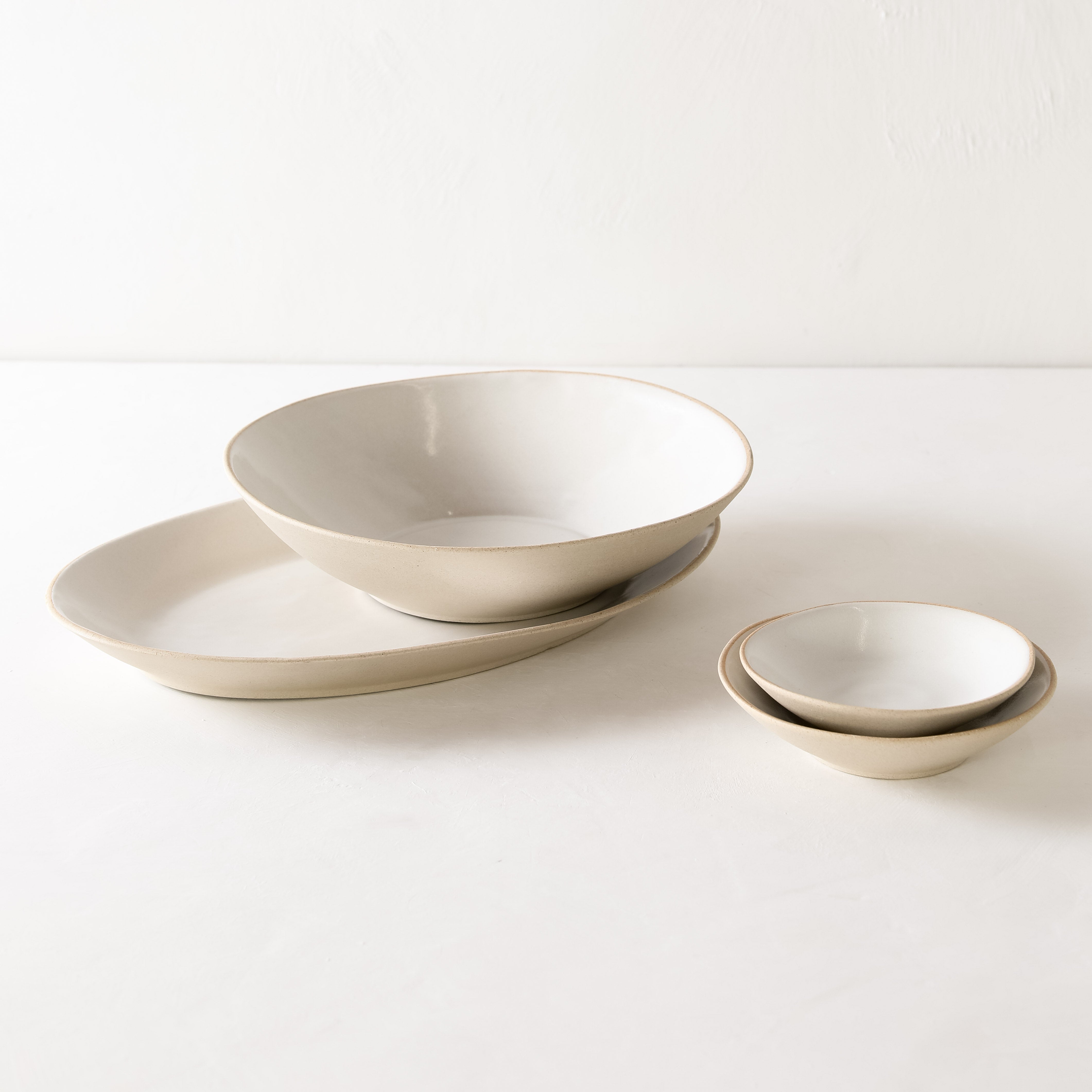 Oval Serving Platter | Raw Stoneware