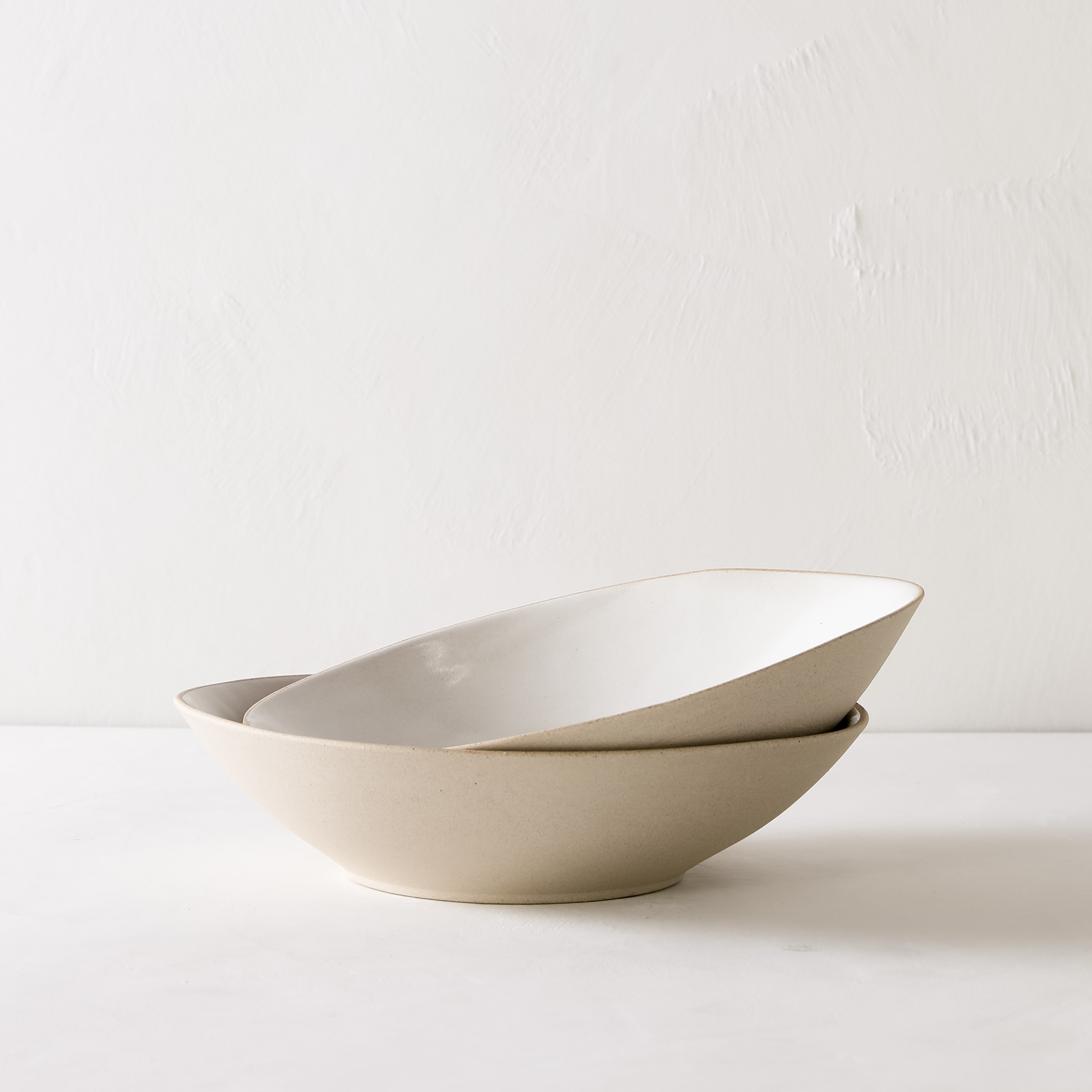 Shallow Serving Bowl | Raw Stoneware