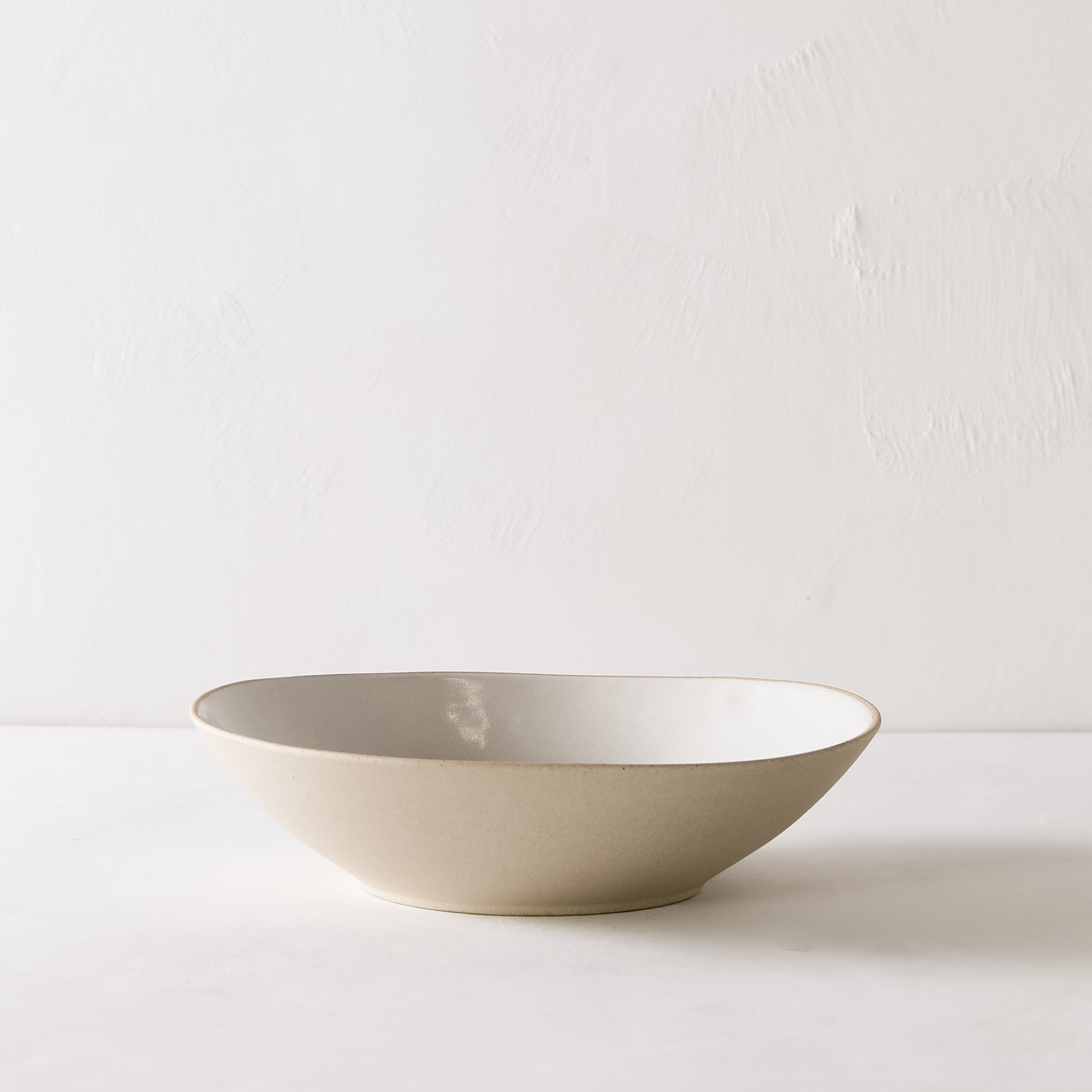 Shallow Serving Bowl | Raw Stoneware