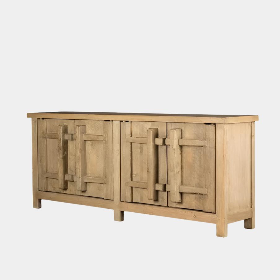 Four Door Elm Cabinet