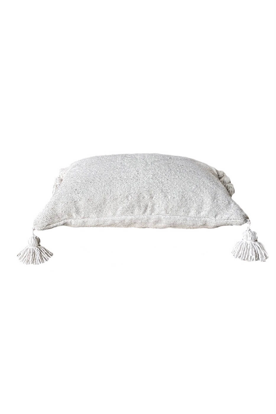 Moroccan Linen Pillow - Cream