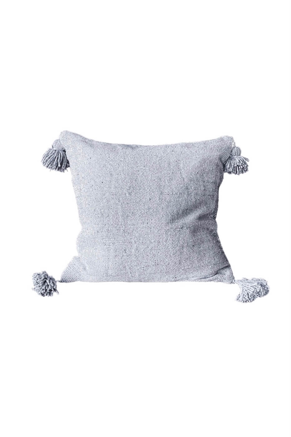 Moroccan Linen Pillow - Grey